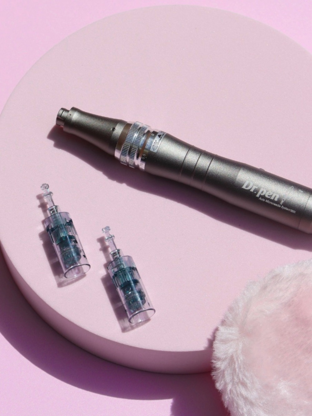 Dr. Pen Microneedling Pen in Metallic Gray — Precision Acne & Blemish Care